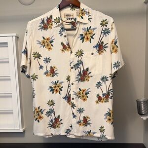 Tropical Floral Men's Casual Shirt